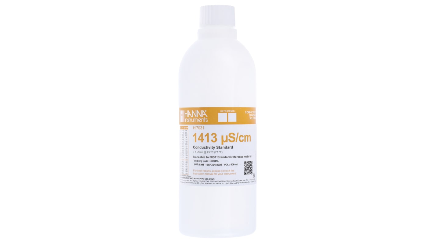Hanna Instruments HI7031L Buffer Solution 1413μS/cm, 460ml Bottle