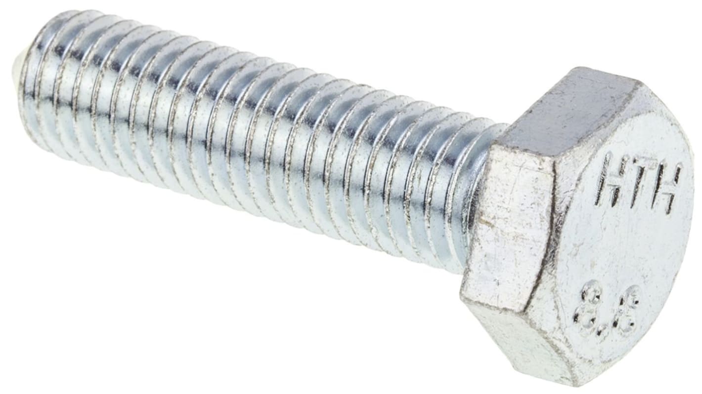 Galvanised steel cone point screw,M10