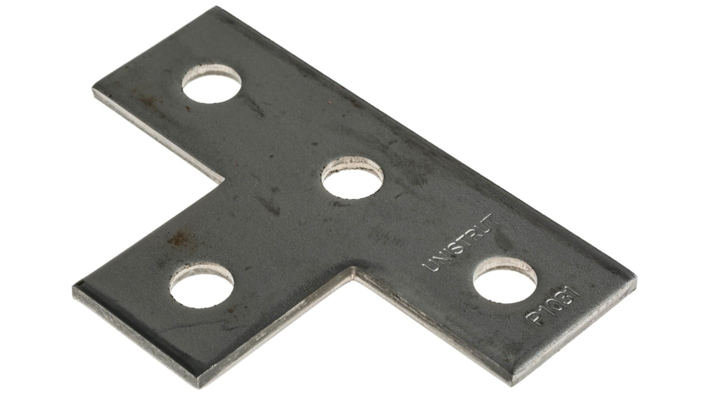 Stainless Steel T Shape Bracket 4 Hole, 14.3mm Holes, 136.5 x 88.9mm