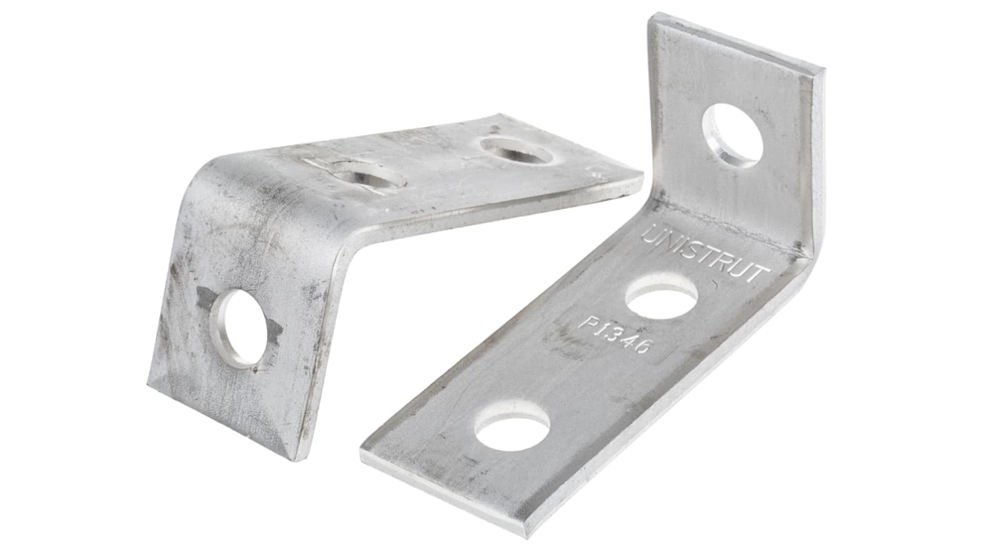 Staffa angolare Acciaio inox Unistrut P 1346 SS 98 x 47mm x 41mm 3 fori Acciaio inox