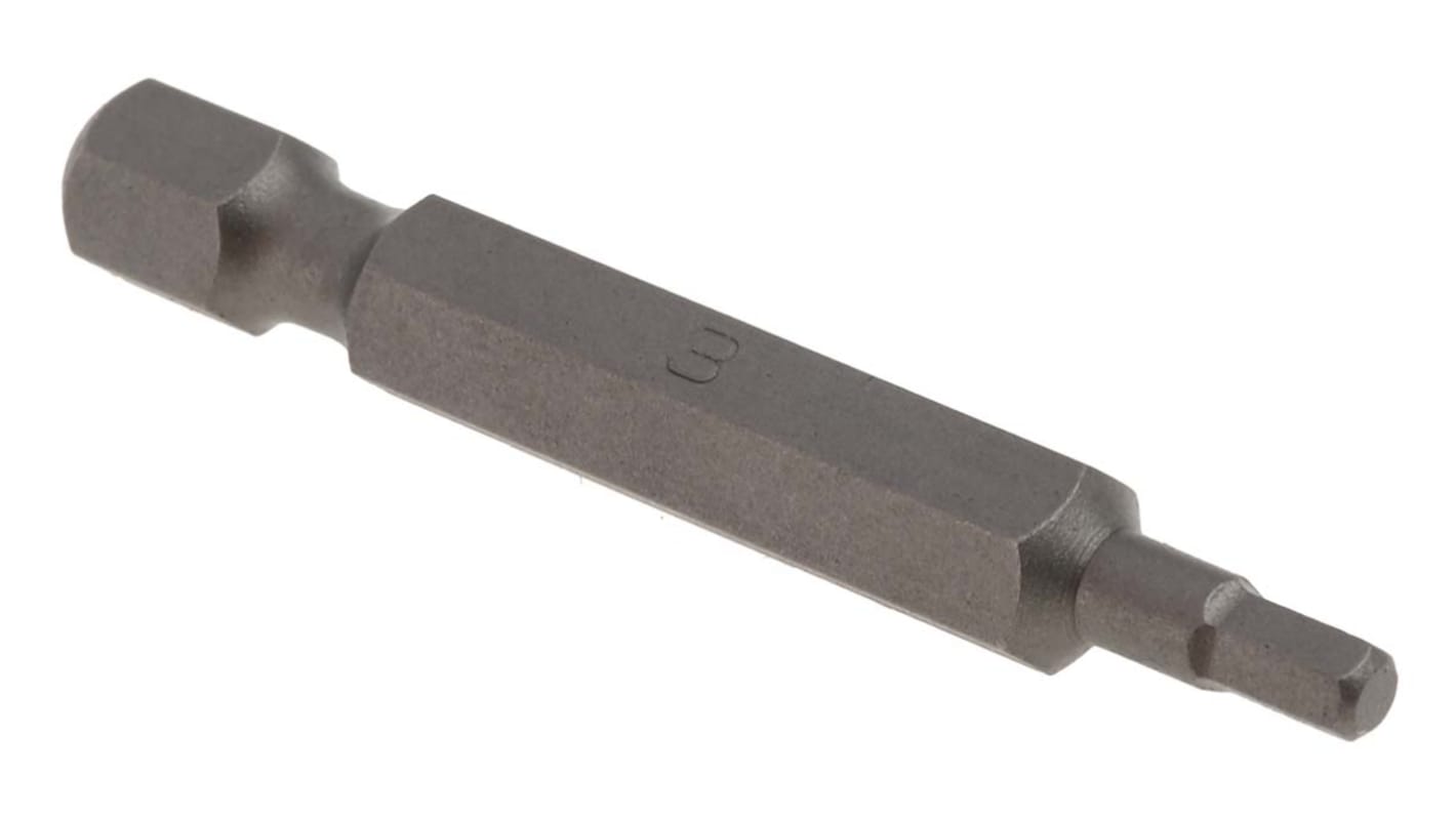 Punta de atornillar RS PRO, Hexagonal 3 mm de Acero al Cromo Molibdeno