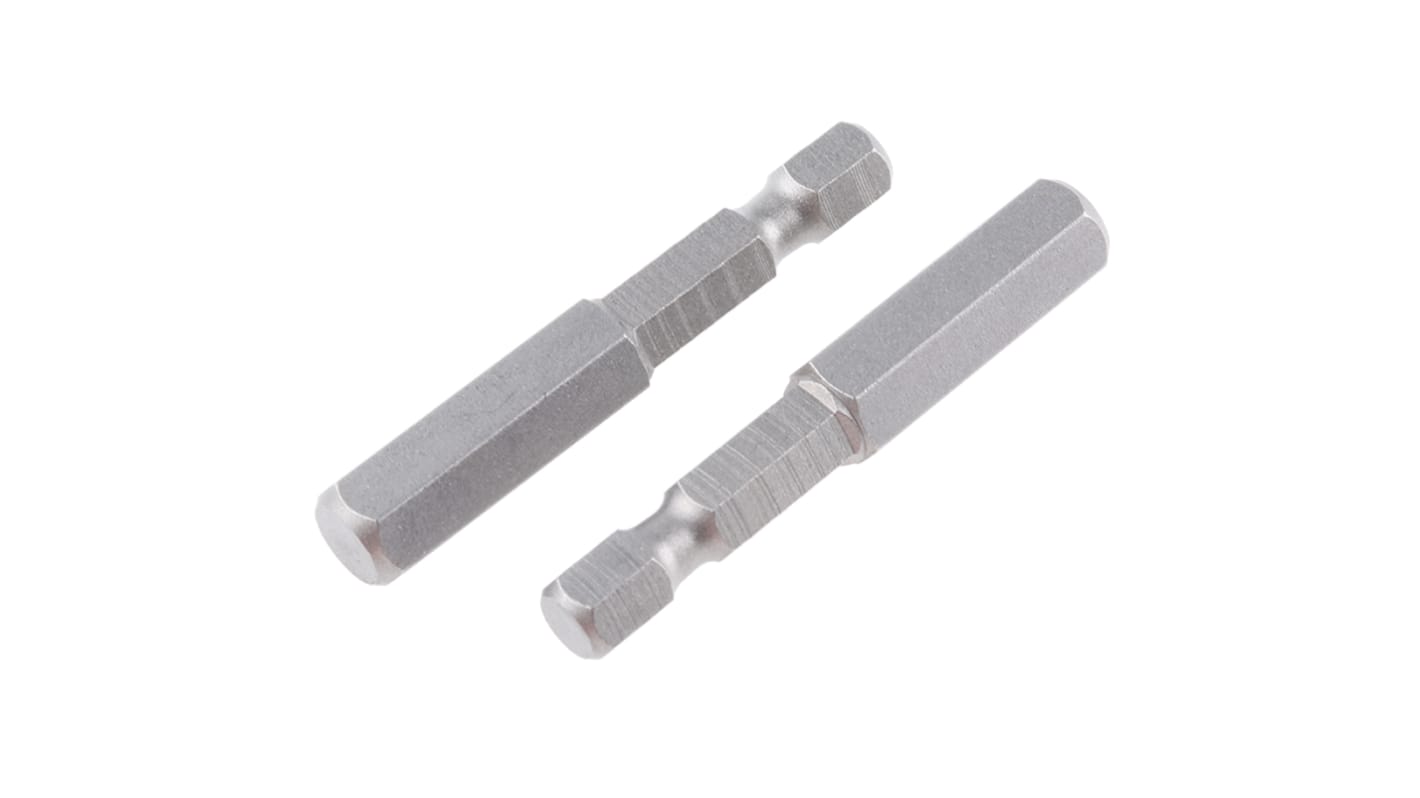 Punta de atornillar RS PRO, Hexagonal 8 mm de Acero-vanadio de molibdeno de cromo