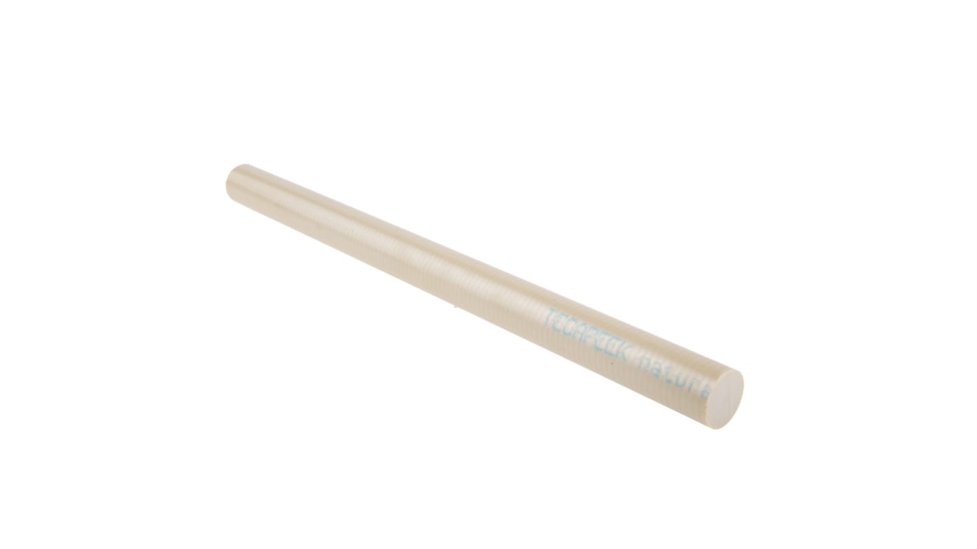 RS PRO Beige Polyetheretherketone PEEK Rod, 300mm x 20mm Diameter