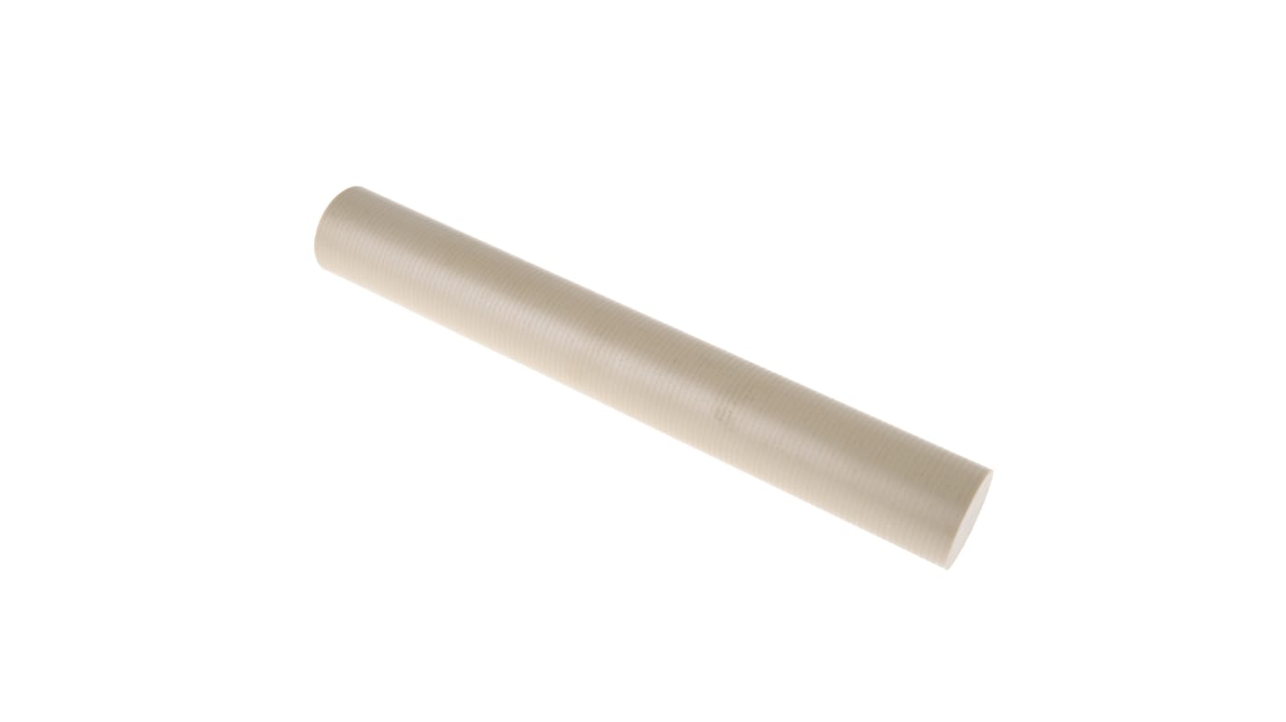 RS PRO Beige Polyetheretherketone PEEK Rod, 300mm x 40mm Diameter