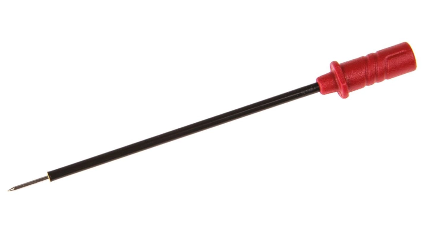 Hirschmann Test & Measurement 0.64mm弹簧加载式测试探头, 红色, Φ0.6mm座, 60V 直流, -25°C至+80°C