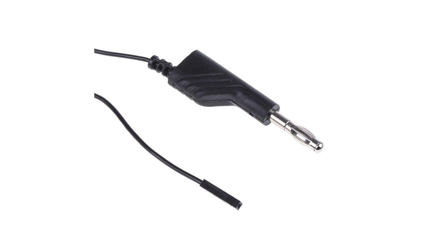 Hirschmann Test & Measurement, 3A, 60V dc, Black, 1m Lead Length