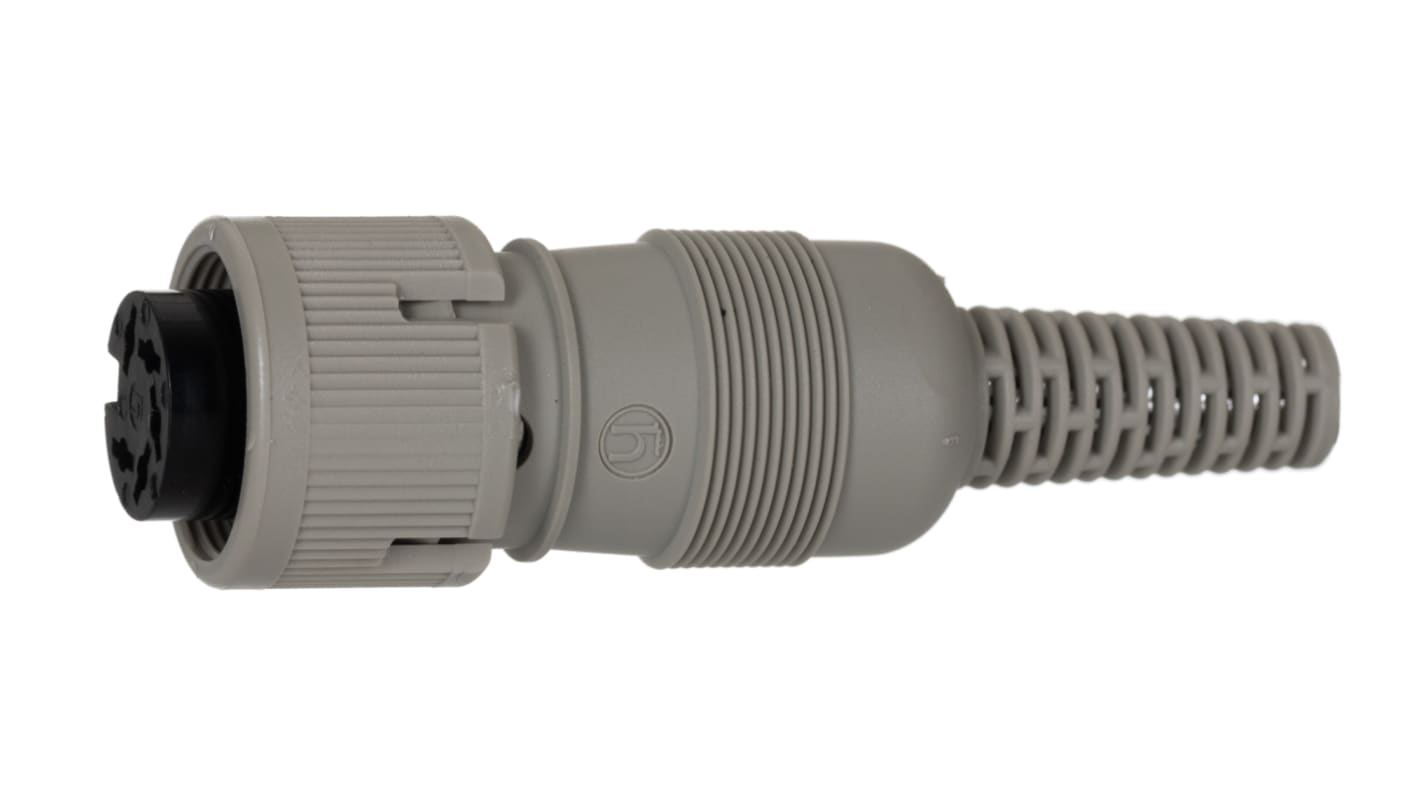 Hirschmann, MAK 5 Pole Din Socket, DIN 45322, 4A, 34 V ac/dc IP30, Screw Lock, Female, Cable Mount