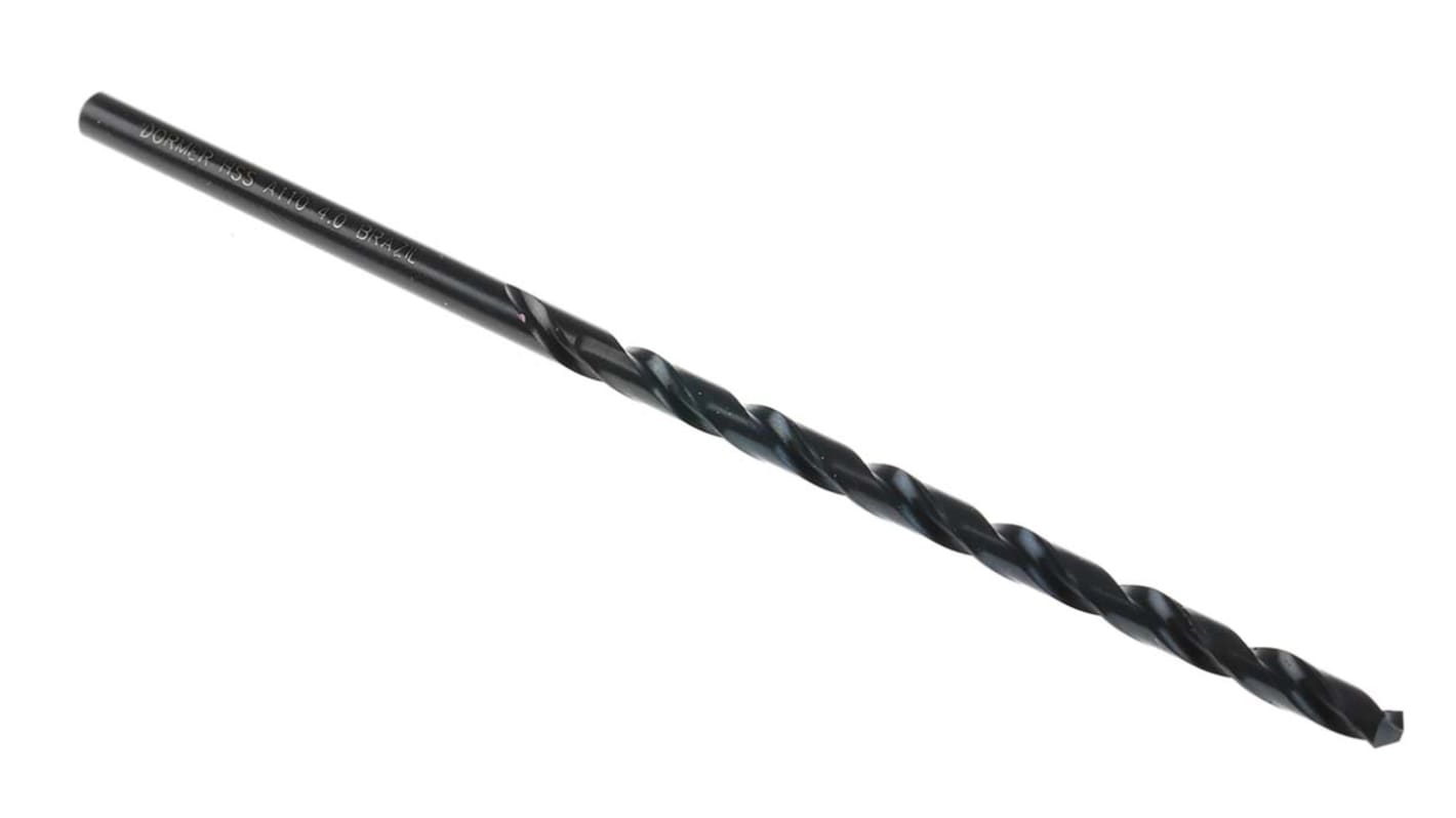 Dormer Φ4mm高速钢麻花钻头, 119 mm总长, 应用于多材料