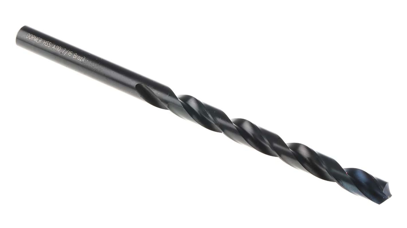 Dormer A110 Series HSS Twist Drill Bit, 11mm Diameter, 195 mm Overall