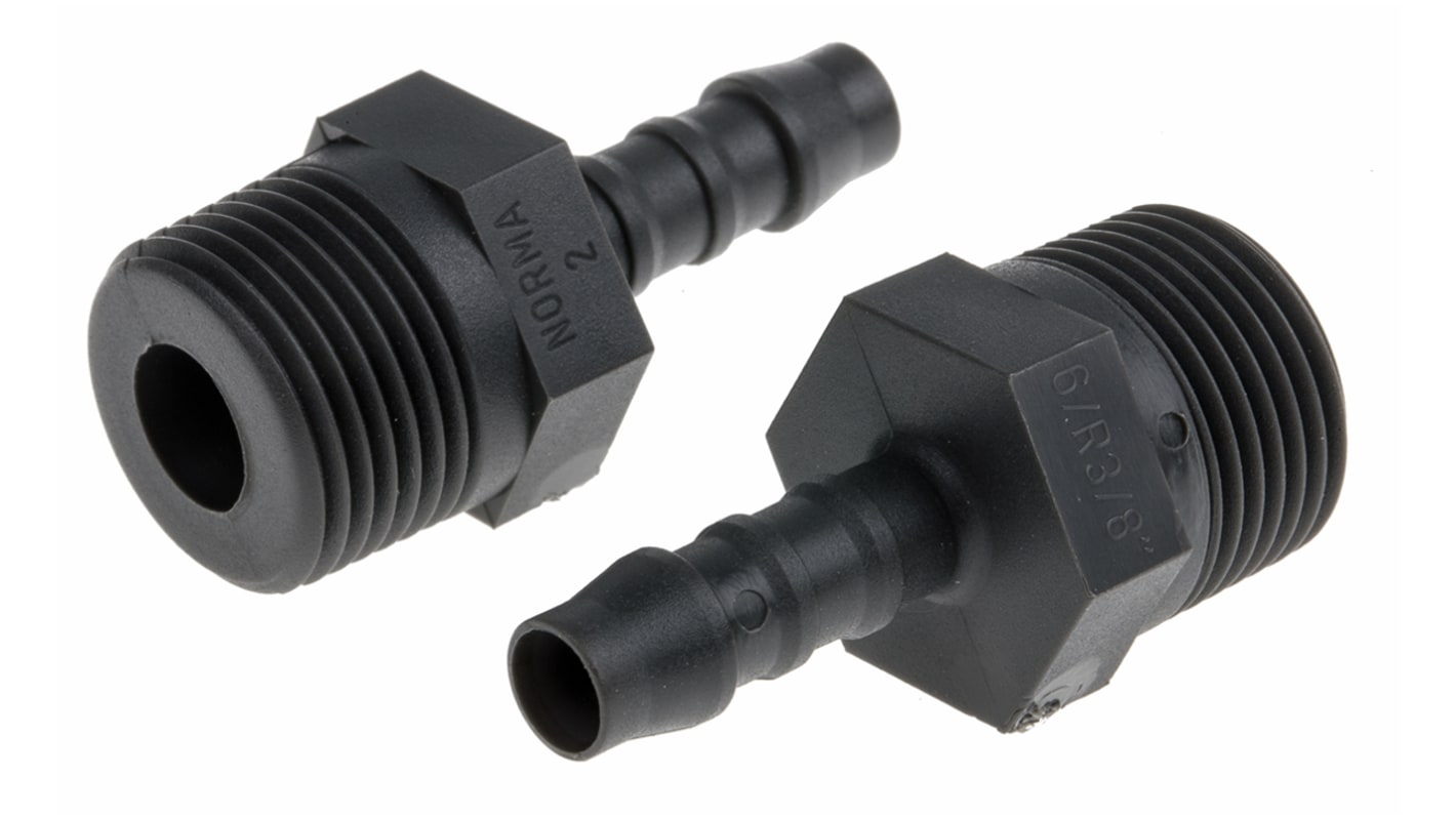 RS PRO Hose Connector, Straight Hose Tail Adaptor, BSP 3/8in 6mm ID