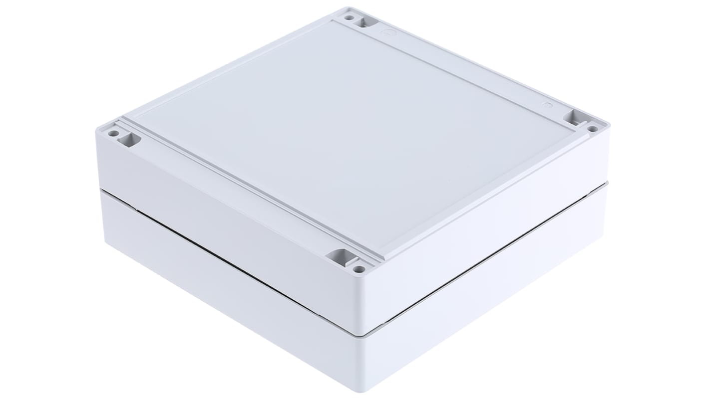 OKW Robust Box Series Grey ABS Enclosure, IP66, Grey Lid, 160 x 160 x 60mm