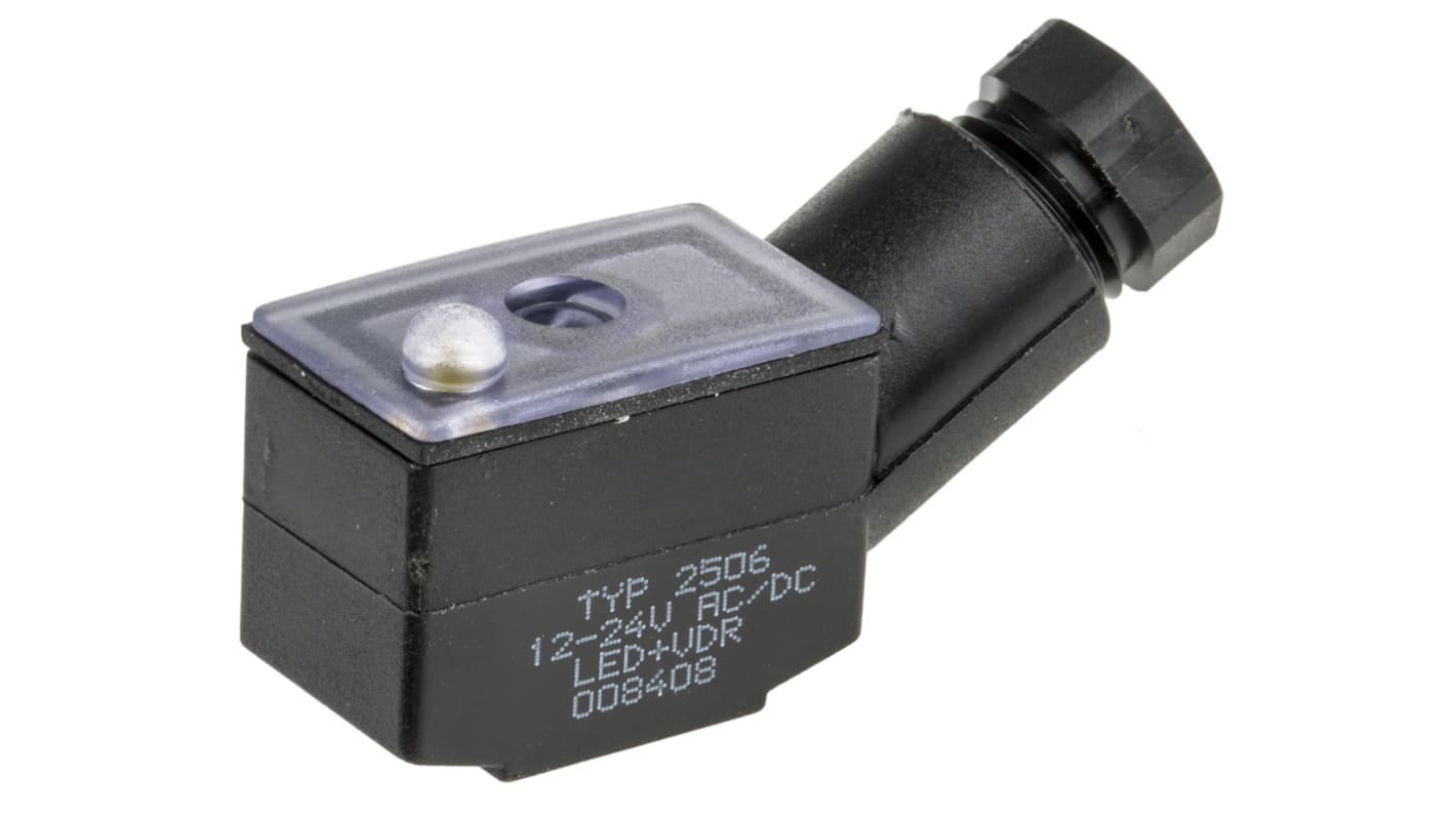 Burkert Solenoid Valve Cable Plug for use with 2506 Solenoid Valve