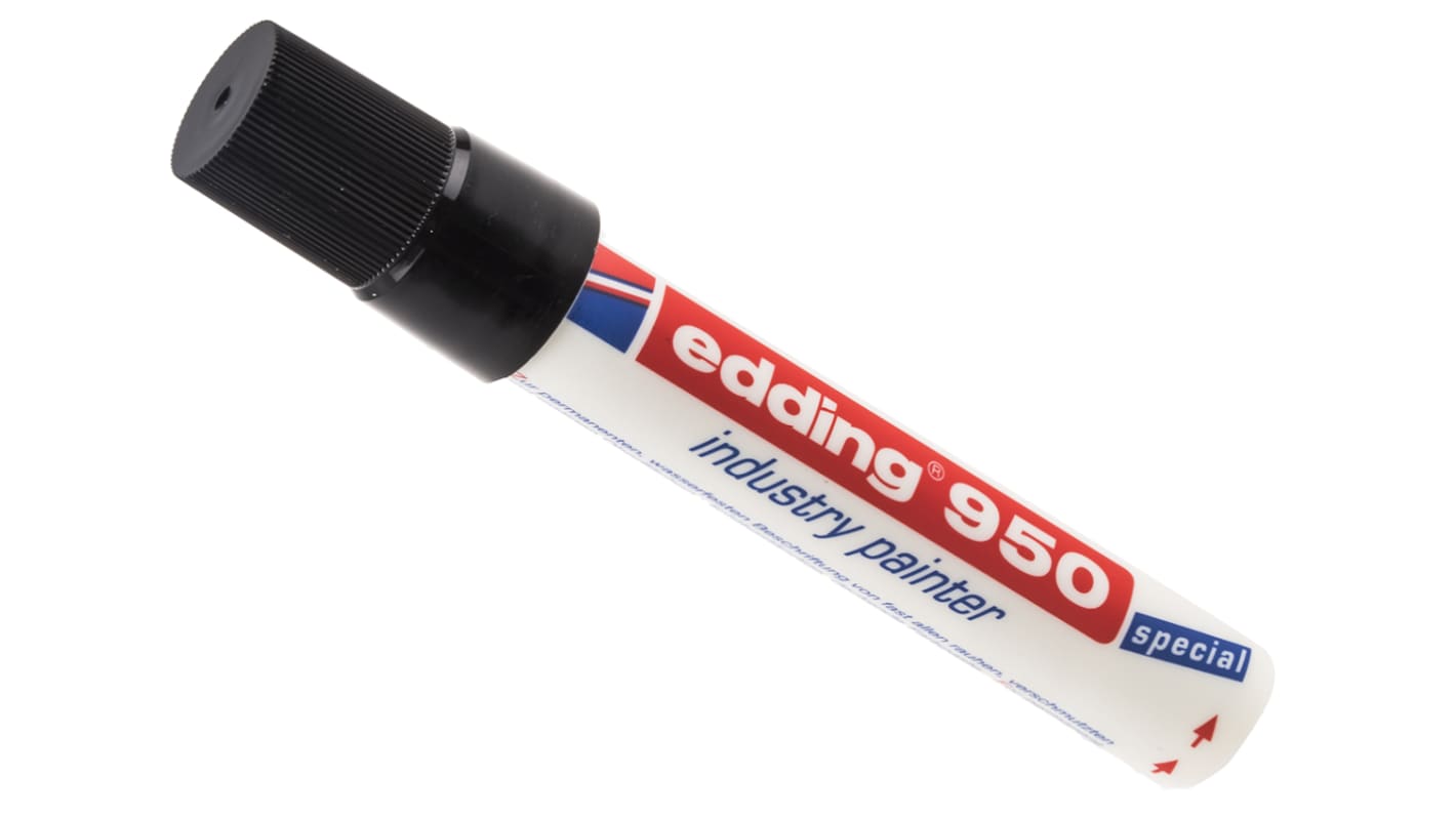 Edding Black 10mm Broad Tip Paint Marker Pen for use with Metal