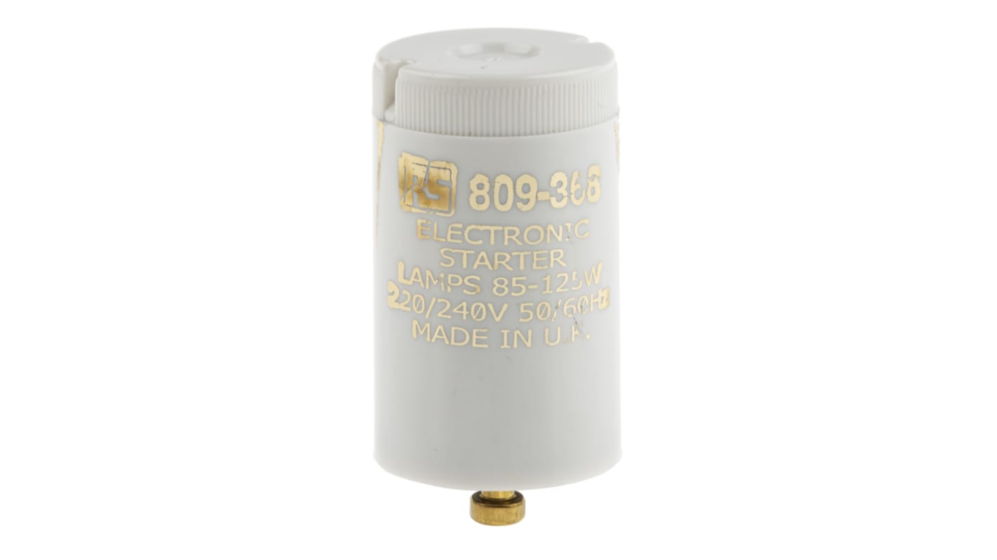 RS PRO, Electronic Fluorescent Light Starter, 100 → 125 W, 240 V ac, 35 mm length , 21.5mm Diameter