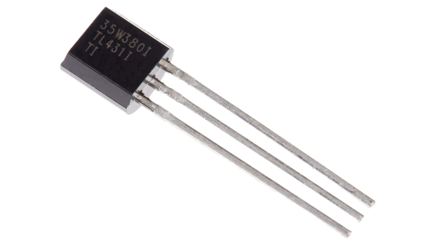 Texas Instruments Adjustable Shunt Voltage Reference 2.5 - 36V ±2.0 % 3-Pin TO-92, TL431ILP