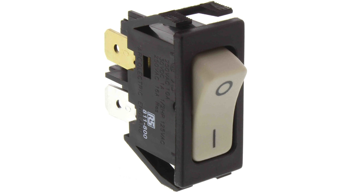 Arcolectric (Bulgin) Ltd DPST, On-Off Rocker Switch Panel Mount