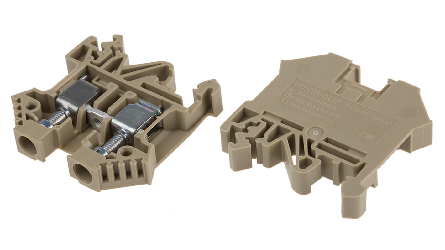 RS PRO Brown, 0.2 → 10mm², Screw Termination