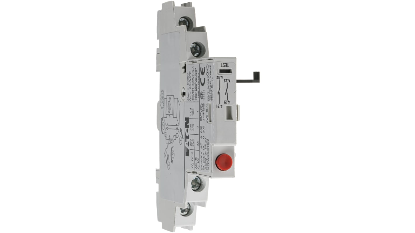 Eaton Auxiliary Contact, 2 Contact, 2NC, Side Mount