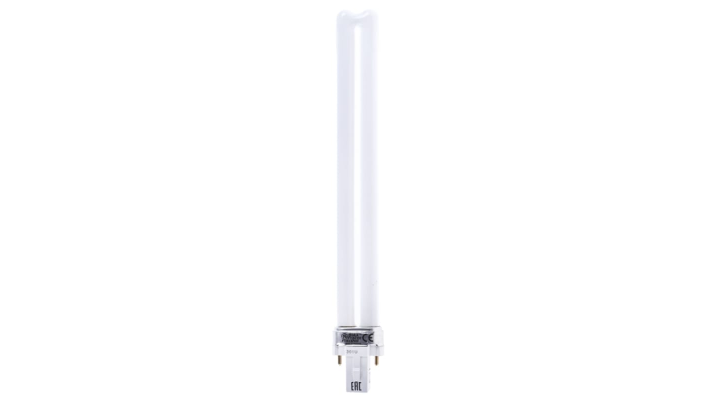 G23 Biax Twin Tube Shape CFL Bulb, 11 W, 3500K, Warm White Colour Tone