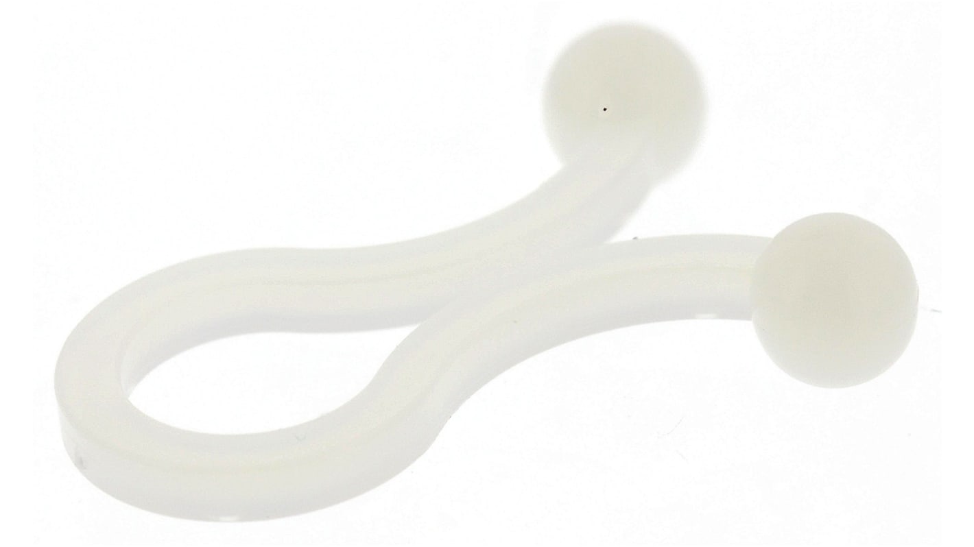 RS PRO Natural Nylon Twister Clip, 7mm Max. Bundle