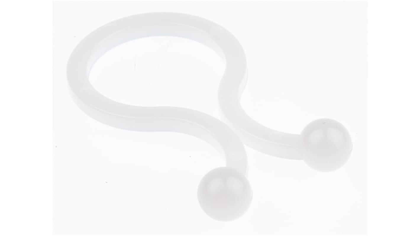 RS PRO Natural Nylon Twister Clip, 15mm Max. Bundle