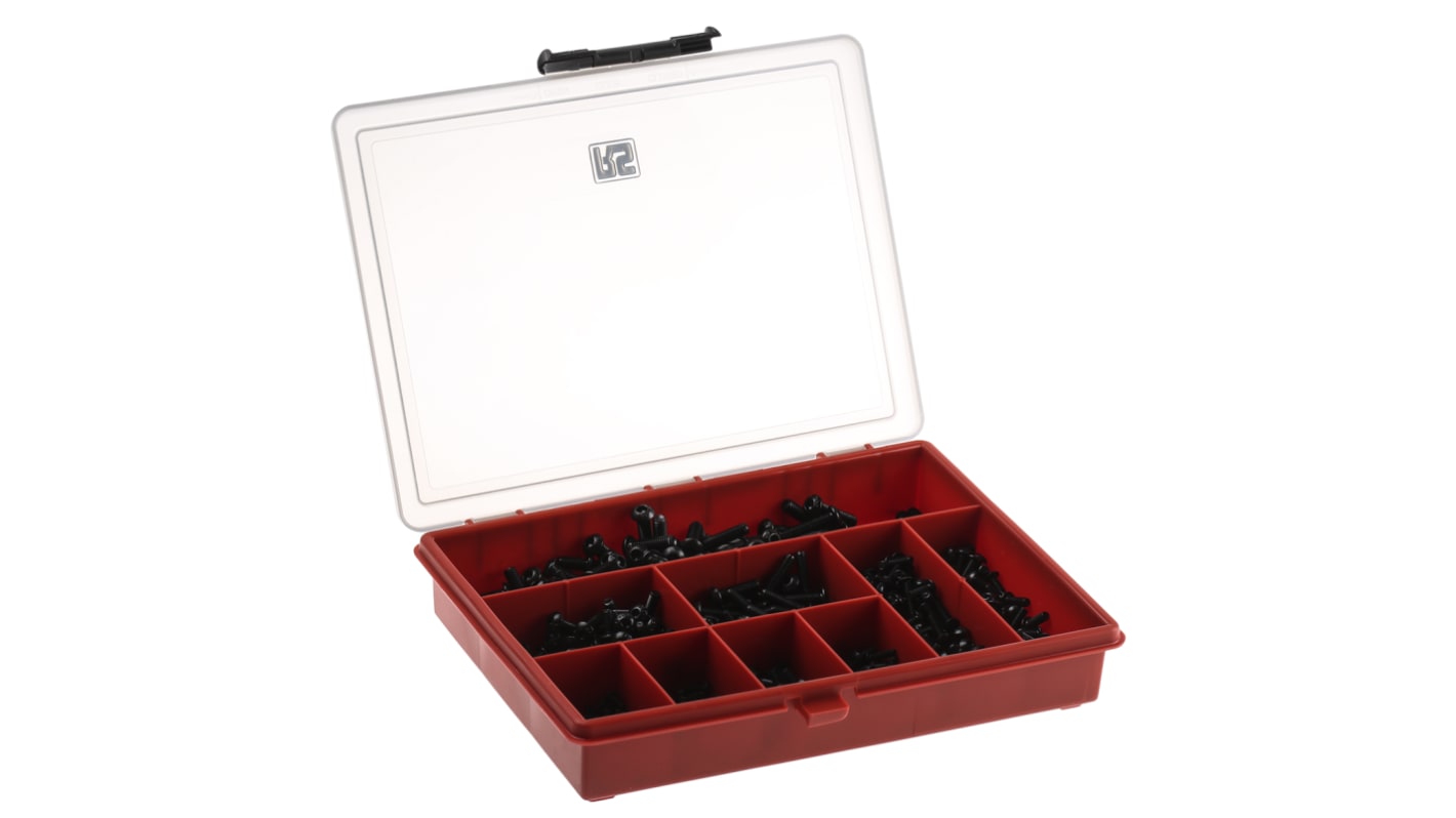 RS PRO Steel 595 Piece Hex Socket Drive Screw/Bolt Kit