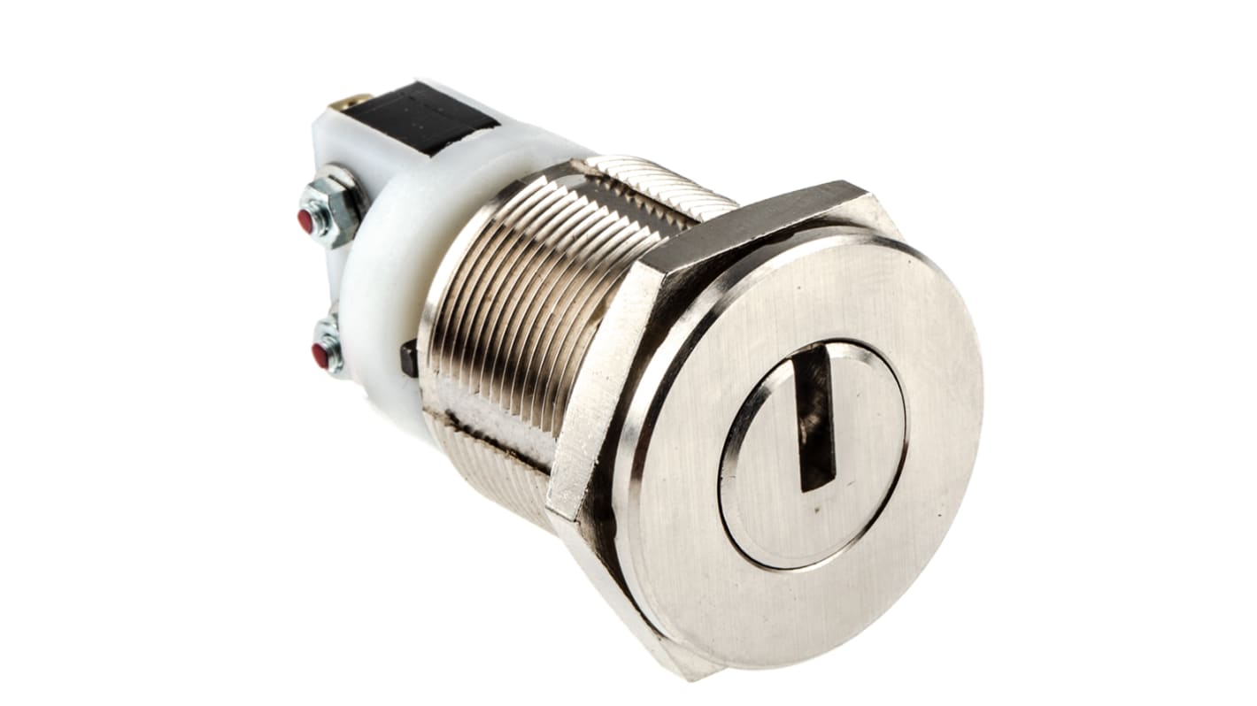 Kaba Key Switch, SPDT, 5 A @ 250 V ac 2-Way Flat-Key
