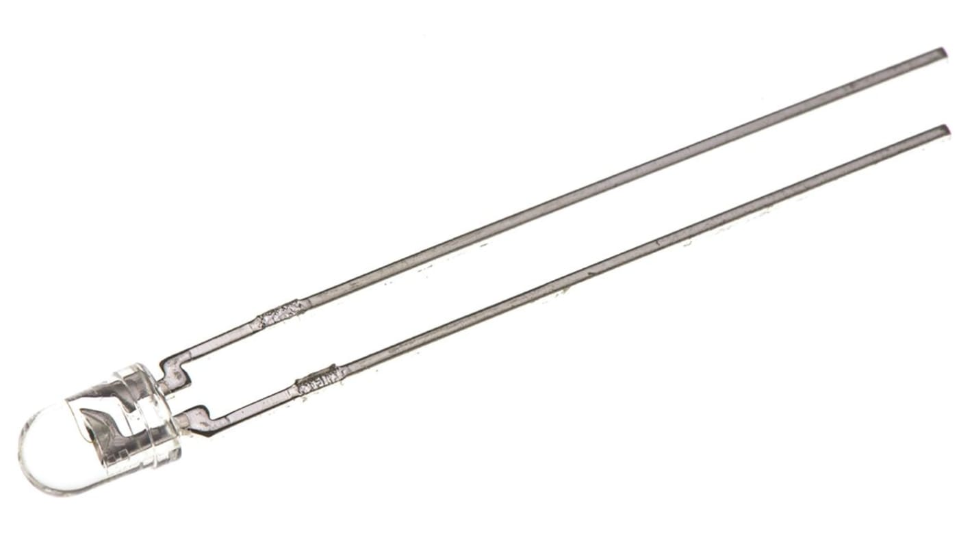 Broadcom 直插LED, 红光, 3mm (T-1), 2针, 626 nm