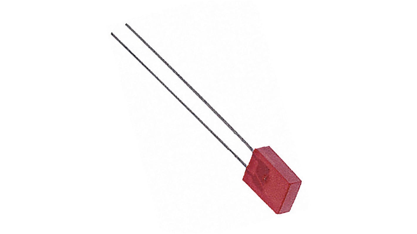 Broadcom1.9 V Red LED Rectangular Through Hole, HLMP-S201