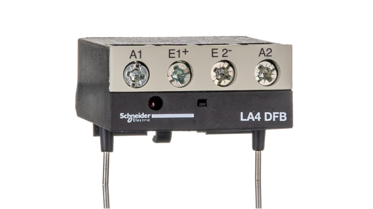 Módulo de interfaz Schneider Electric Tesys LA4D, 30 V, 25 mA, para uso con Serie LC1