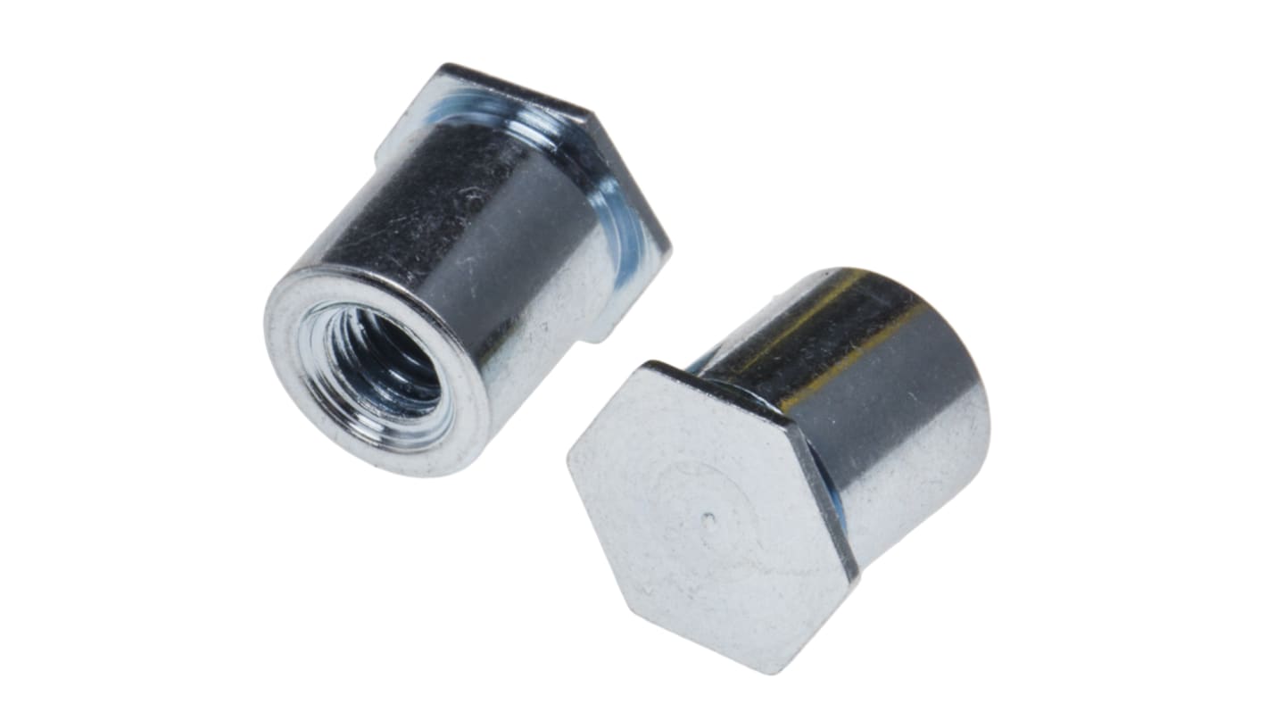Kołek dystansowy, Stalowe, Powlekane cynkiem, M4, średnica otworu: 7.1mm