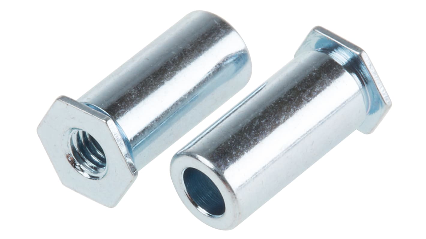 RS PRO Steel Zinc Plated Self-Clinching Standoff, M3