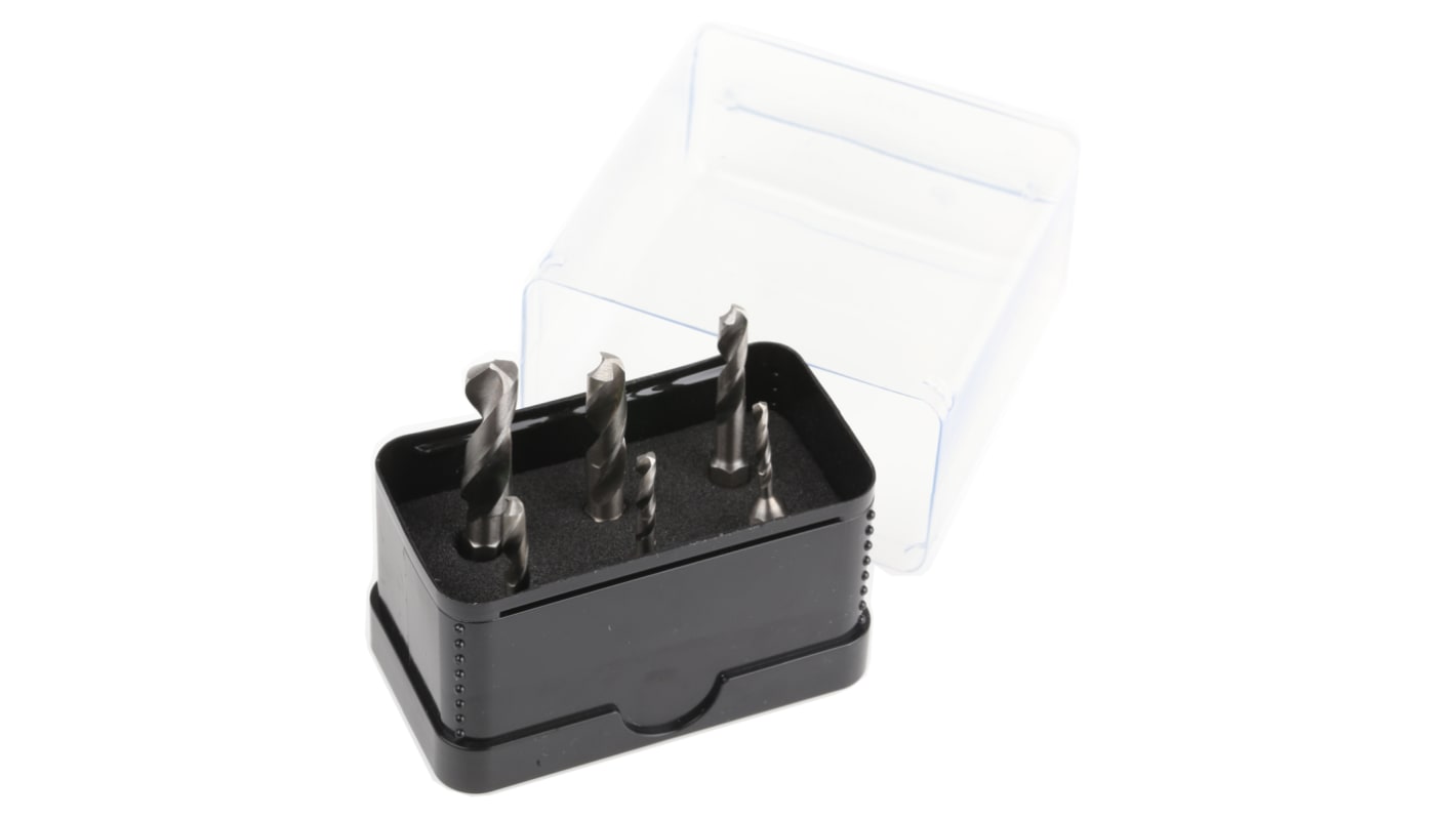 RS PRO 6-Piece Twist Drill Bit Set for Metal, 10mm Max, 3mm Min, HSS Bits