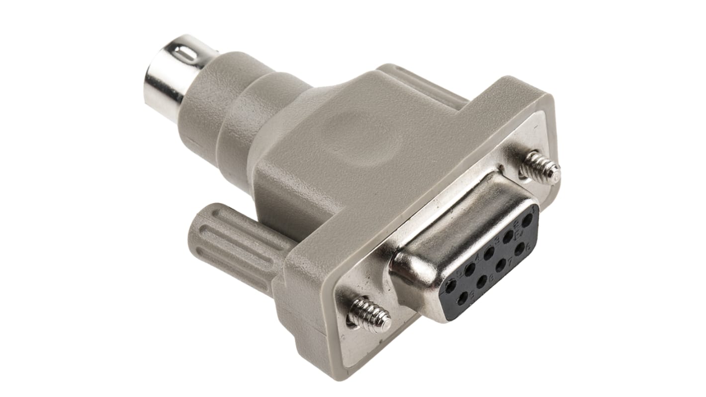 RS PRO D-sub Adapter Female 9 Way D-Sub to Male Mini DIN