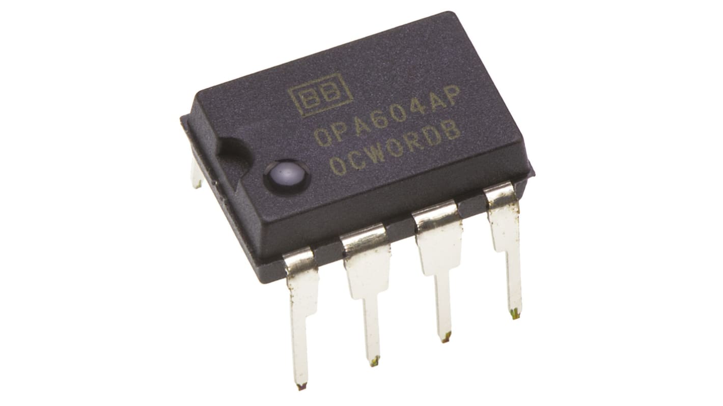 Texas Instruments オペアンプ, スルーホール, 1回路, デュアル電源, OPA604AP