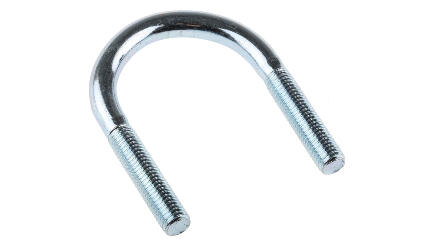 M10 51mm Bright Zinc Plated Steel Round U-Bolt