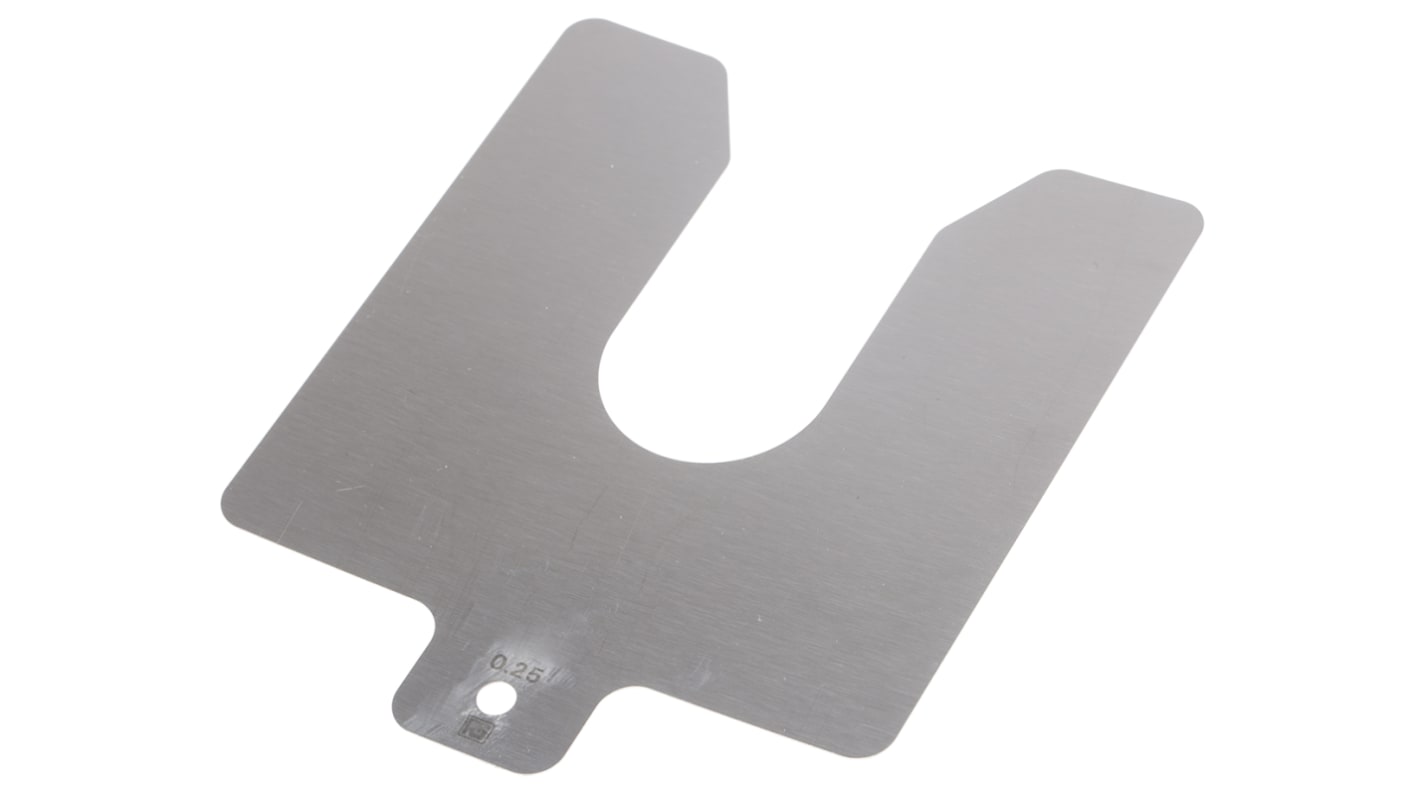 Stainless Steel Pre-Cut Shim, 100mm x 100mm x 0.25mm