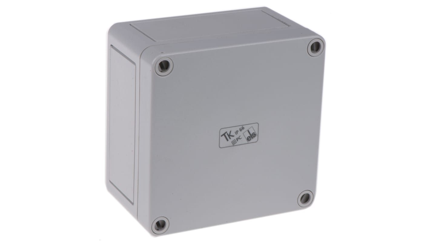 Spelsberg TK PC Series Grey Polycarbonate Enclosure, IP66, Grey Lid, 110 x 110 x 66mm