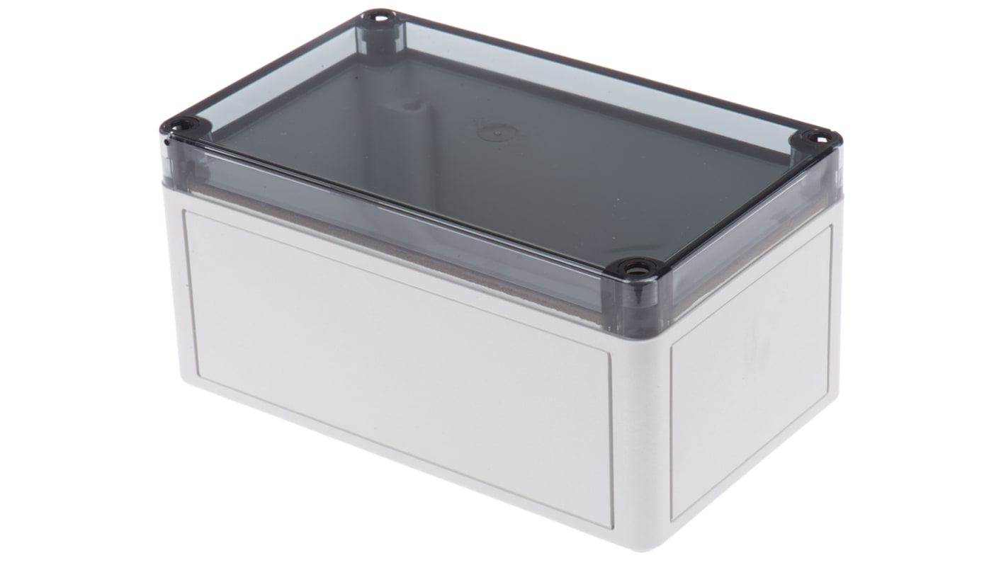 Spelsberg TK PC Series Grey Polycarbonate Enclosure, IP66, Transparent Lid, 180 x 110 x 90mm