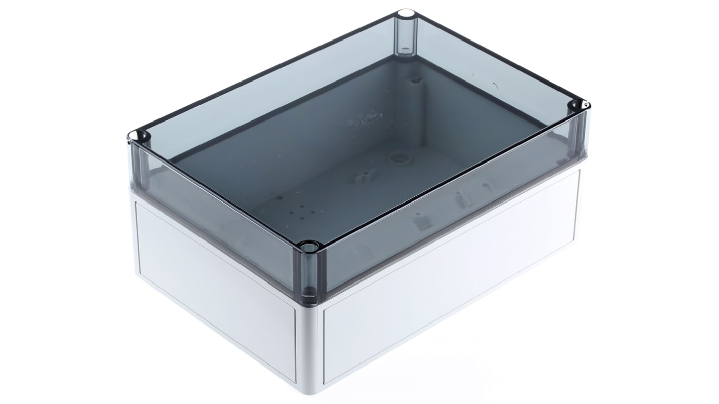 Spelsberg TK PC Series Grey Polycarbonate Enclosure, IP66, Transparent Lid, 254 x 180 x 111mm