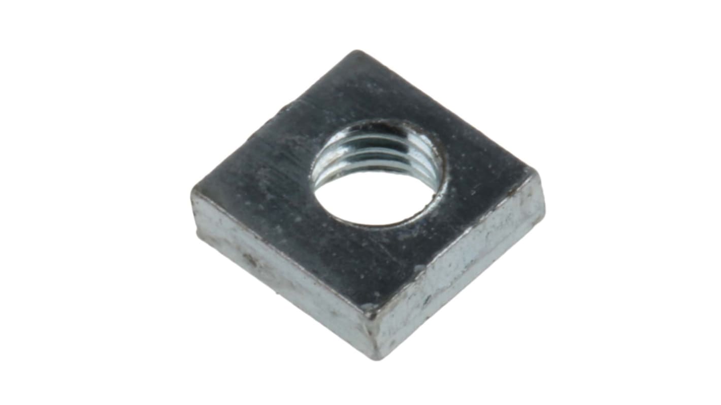 RS PRO M3 5.5mm Steel Square Nuts, Bright Zinc Plated Finish