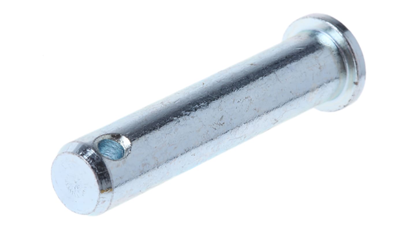 RS PRO 1 1/2in Bright Zinc Plated Steel Clevis Pin, 5/16in Diameter
