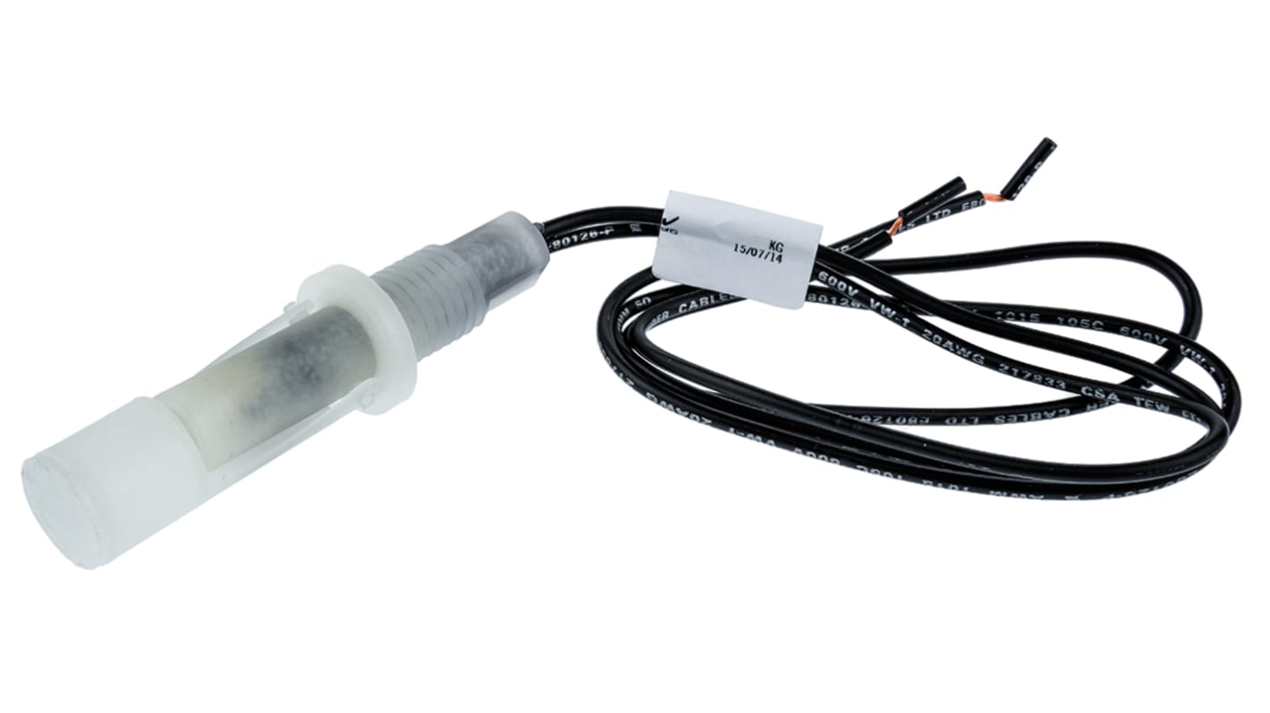 Sensata Cynergy3 RSF40 Series Horizontal Polypropylene Float Switch, Float, 500mm Cable, NO/NC, 240V ac Max, 120V dc Max