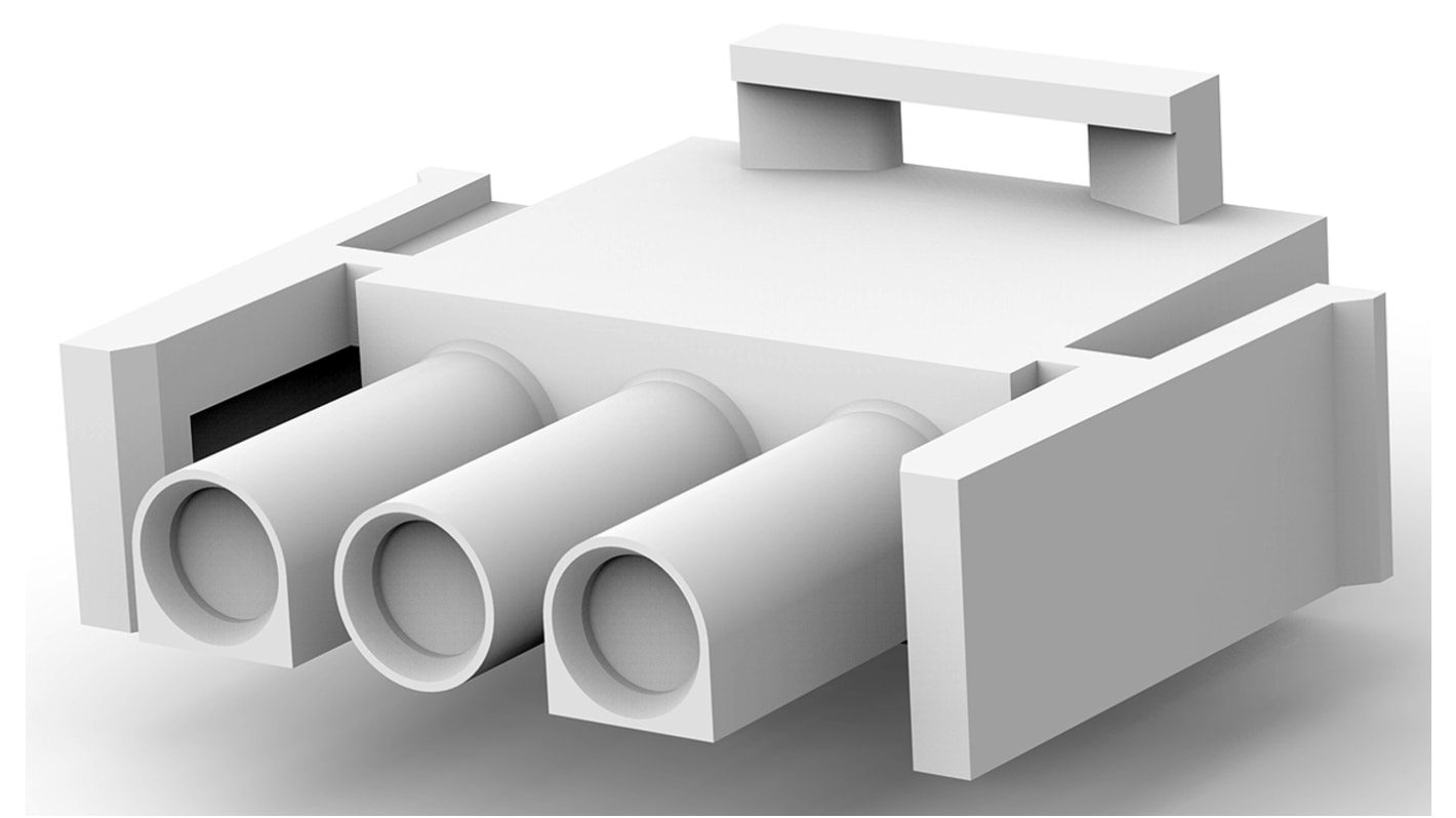 TE Connectivity コネクタハウジング 3極 ピッチ：6.35mm 1列 1-480700-0