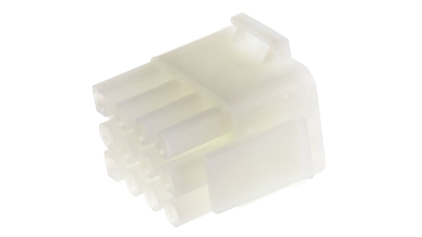 TE Connectivity Universal MATE-N-LOK Steckverbindergehäuse Stecker 6.35mm, 12-polig / 3-reihig Gerade, Tafelmontage für