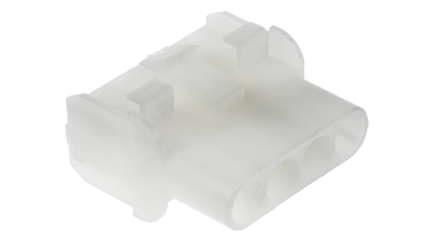 Carcasa de conector TE Connectivity 1-480703, Serie Universal MATE-N-LOK, paso: 6.35mm, 4 contactos, , 1 fila filas,