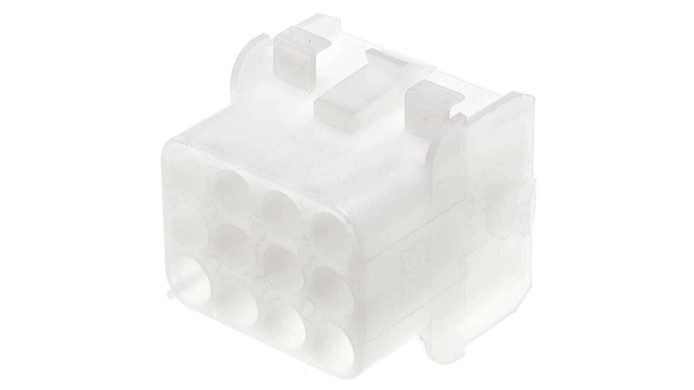 TE Connectivity, Universal MATE-N-LOK Female Connector Housing, 6.35mm Pitch, 12 Way, 3 Row