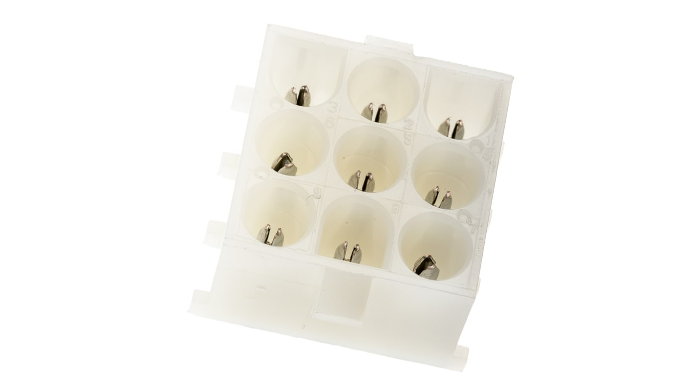 Wtyk PCB 9-pinowe raster: 6.35mm 3-rzędowe TE Connectivity Przewlekany 19.0A 600.0 V.