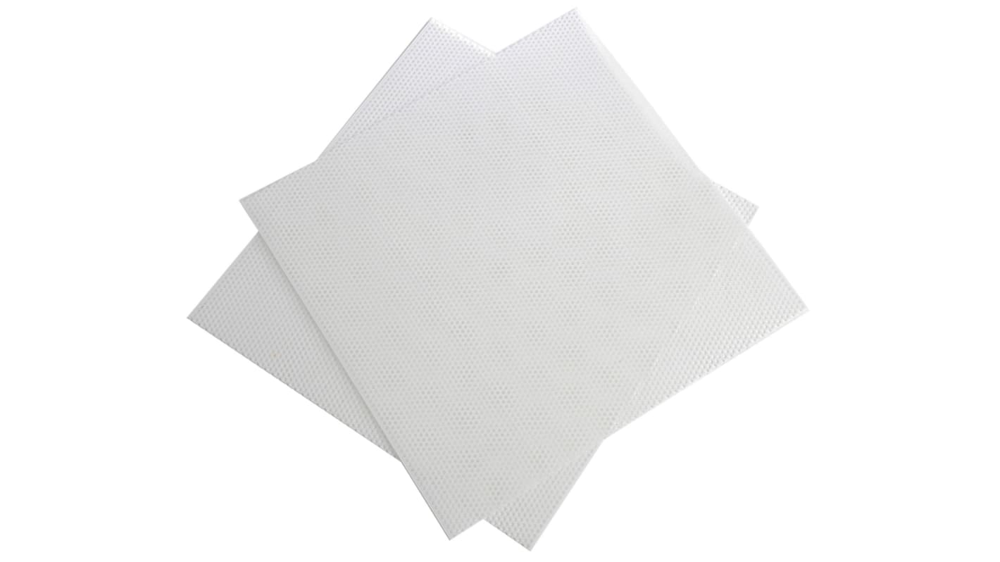 RS PRO White Plastic Sheet, 500mm x 500mm x 2mm