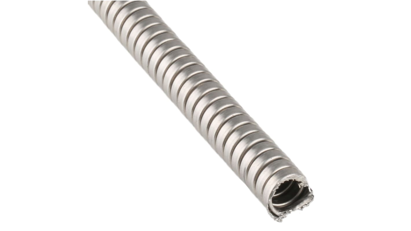 Kopex Flexible Conduit, 10mm Nominal Diameter, Stainless Steel, Metal